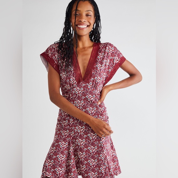 FREE PEOPLE Sweet Talker Mini Dress - Picture 1 of 5